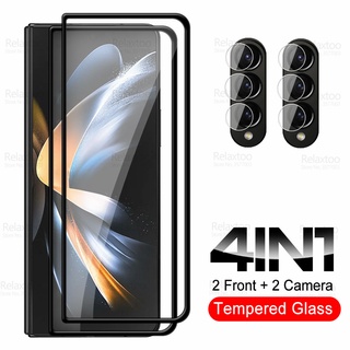 ZFold4 Vidro 4 Em 1 Temperado Para Samsung Galaxy Z Fold 4 Fold4 Sumsung ZFold 4 5G Película Protetora De Tela