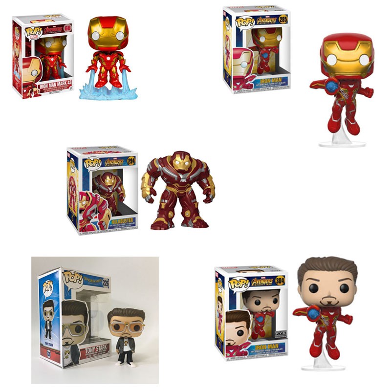 Funko Pop! Boneco De Ação Marvel: Vingadores Homem De Ferro Tony Stark ...