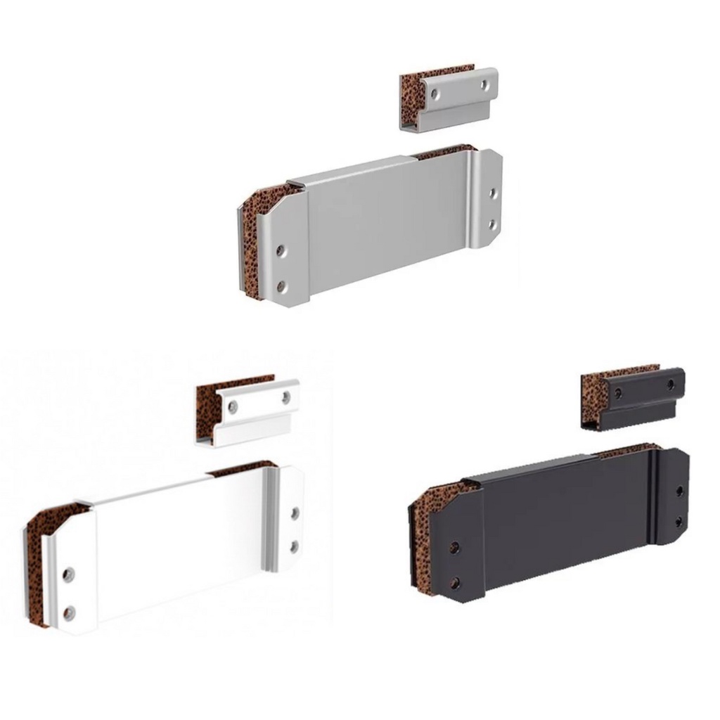 Suporte Branco OU CINZA P/ Mola Aerea A530 Em Porta De Vidro Soprano