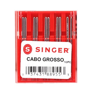 Agulha Industrial Singer Cabo Grosso 1955 - DPX5 - Para Máquina de Costura Reta 10 Unidades