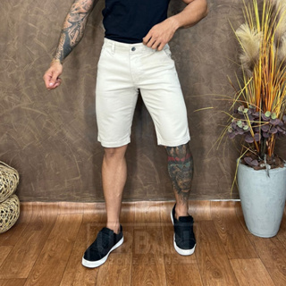 Bermuda Sarja Social Masculina Modelo Esporte Fino Brim com Elastano em Oferta na Shopee