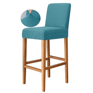 Luxo Macio Estiramento Bar Conjunto Fezes Cadeira Tampa De Assento Alta Para Decorar De Casamento De Jantar Capa Móveis Cobrir