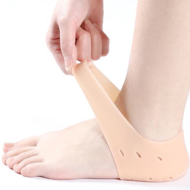 Tornozeleira Hidratante Esporão Meia Protetora de Calcanhar Gel Silicone Rachaduras Alivio Massageador Excelente Qualidade