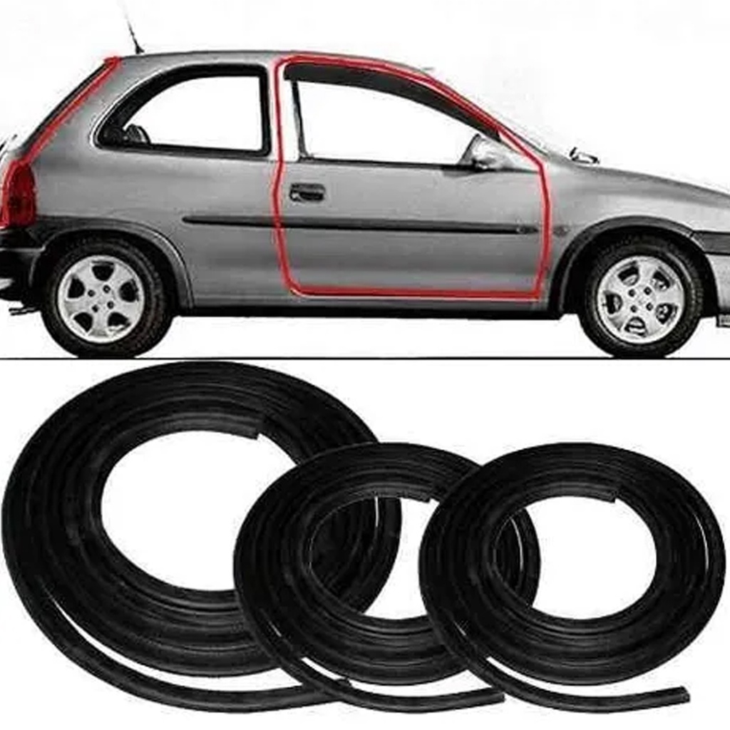 Kit Borracha Porta E Porta Malas Corsa Hatch 2p 94/02 Wind Promoção