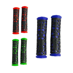 Manopla Punho De Bicicleta Mtb Borracha Vazada Cores GTS