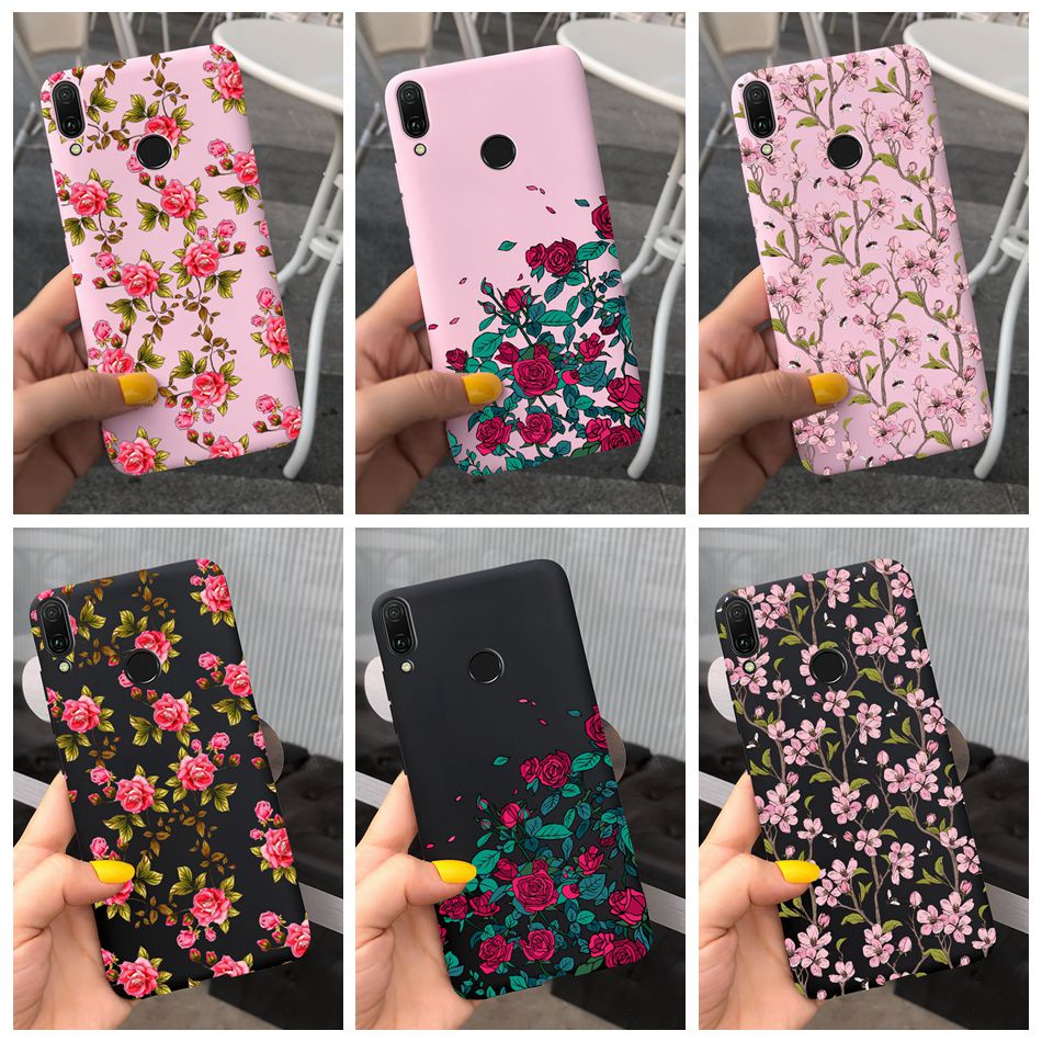 Capa Flexível De Silicone/TPU Com Estampa De Rosas Para Samsung Galaxy A10/A10S/A20/A30/A30S/A50/A50S/A11/M11/A12/M12/2022