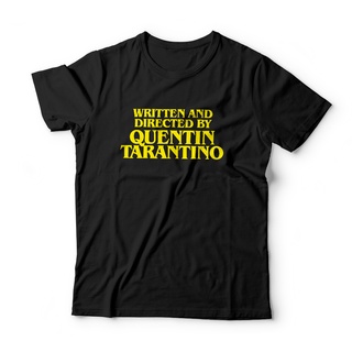 Camiseta Written and Directed By Quentin Tarantino Nerd Malha Leve Cinéfilo