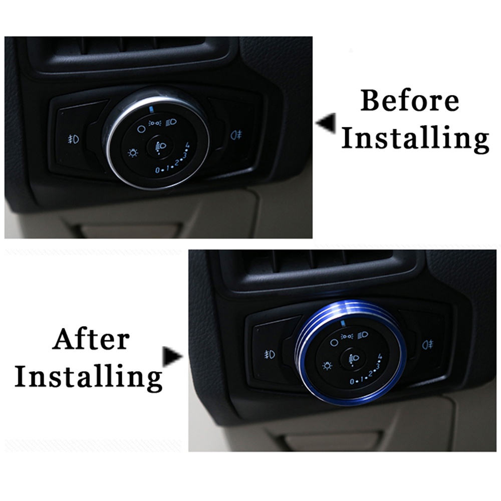 Para Ford KA Ranger Ecosport KA+ Focus Fusion Edge Mustang SE ST Farol de nevoeiro Ajuste Interruptor Cobertura de acabamento