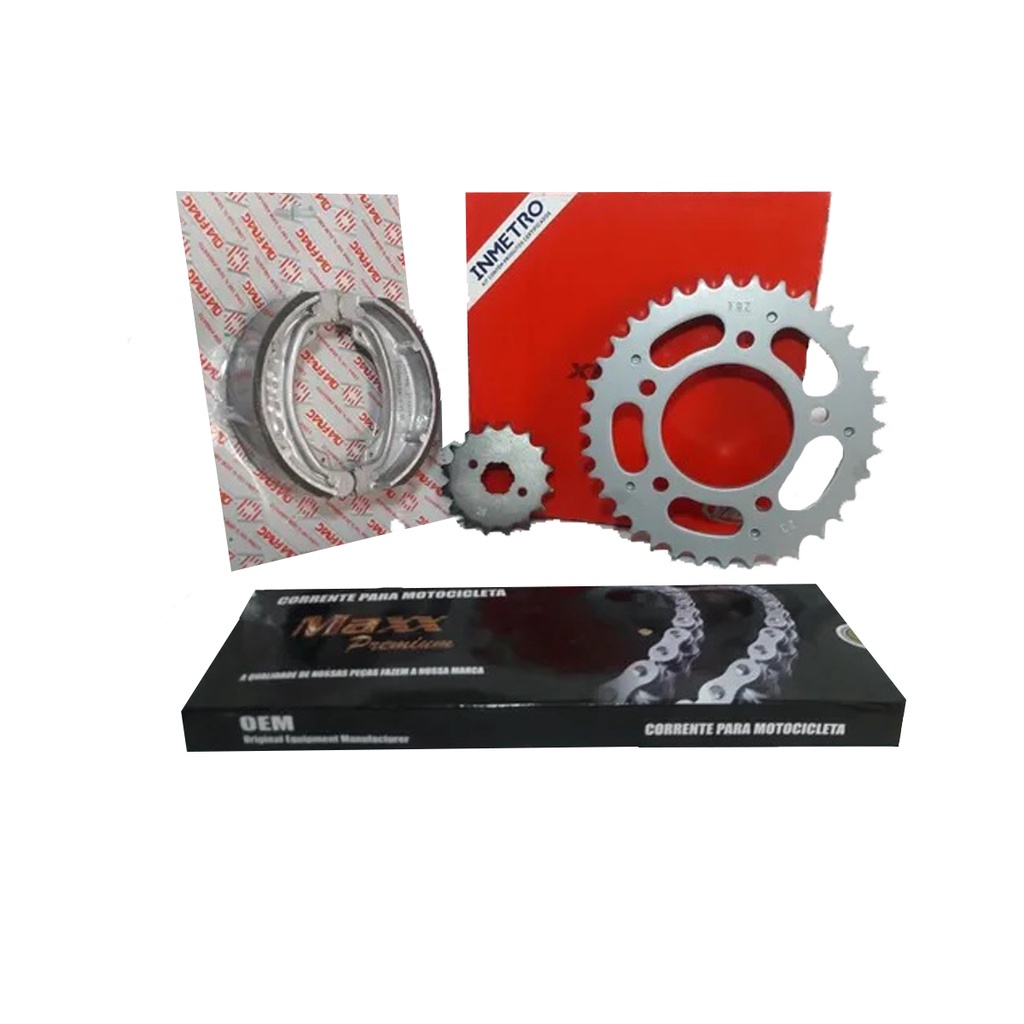 Kit Relação Cb 450 Custon/ Sport/ Dx Vaz/ Maxx + Patin Freio