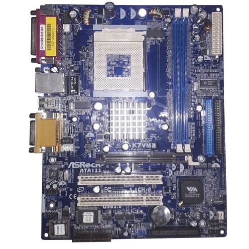 placa mãe usada asrock k7vm3 p/proc.AMD socket 462 memorias ddr1 em bom estado