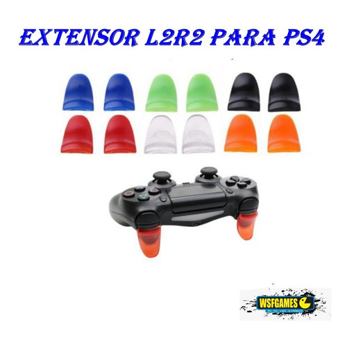 Gatilho Alongador Botão Extensor L2 R2 Controle Ps4 Trigger Stop