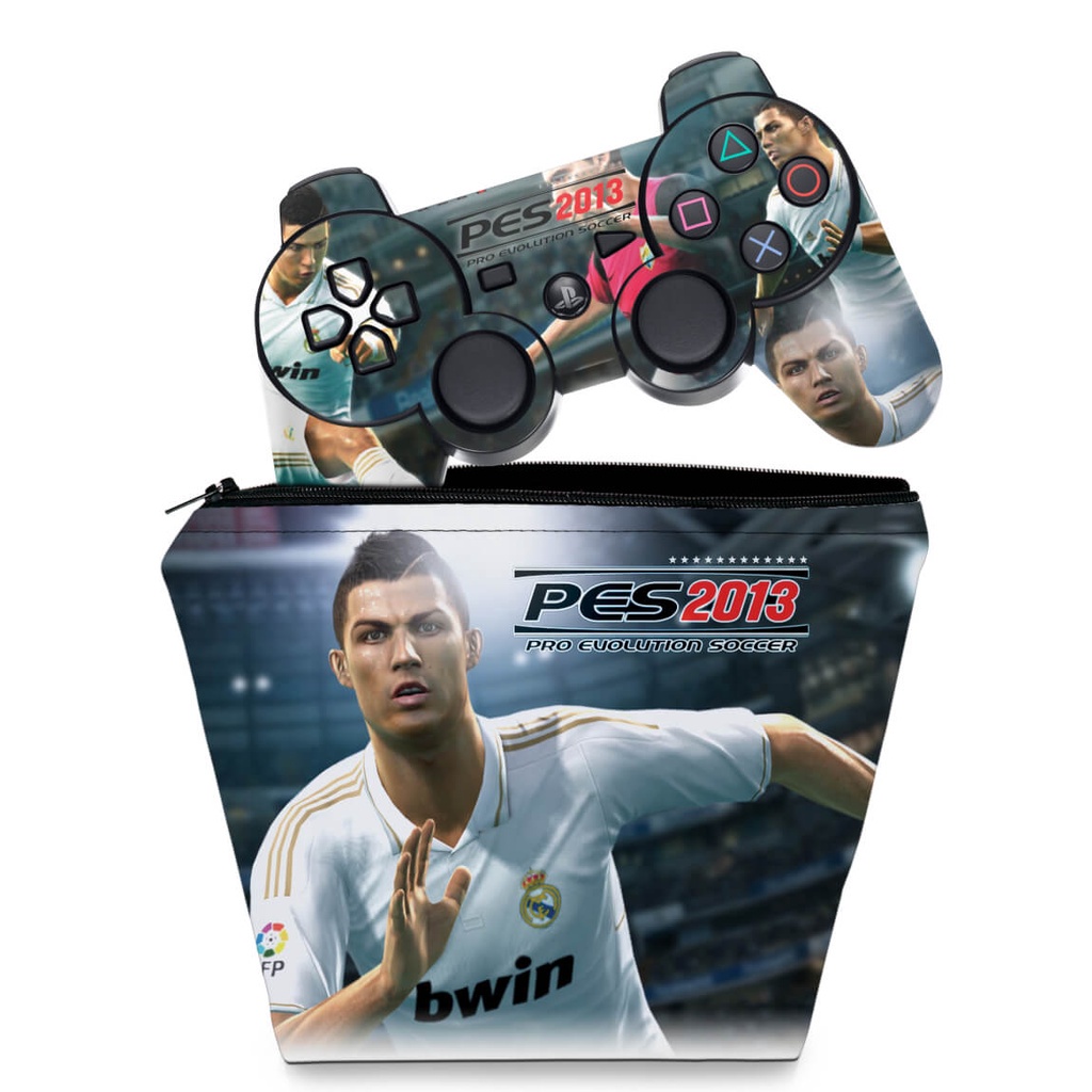 Capa Case e Skin Adesivo PS3 Controle - Pes 2013 Pro