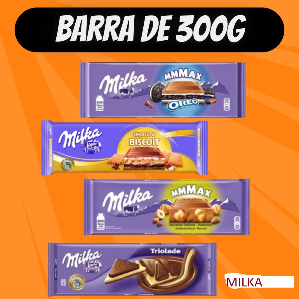 Chocolate Milka MAXX Barra Gigante 270g/300g - Diversos Sabores