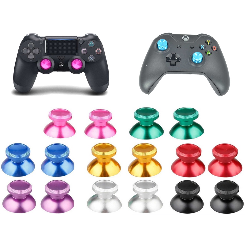 Par de Botões Analógicos de metal para controles de PS4, Xbox One e XBOX Series em Oferta na Shopee