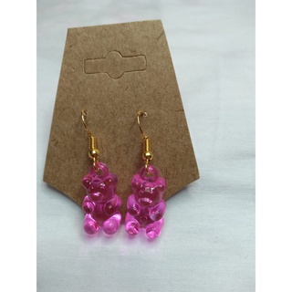 Brinco gummy bear/ brinco ursinho/ brinco diferente/ urso de gelatina/ brinco fofo/ brinco de goma/ brinco ursinho de pelúcia, brinco de resina