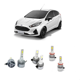 Kit Ultra Led Full New Fiesta 2014 15 16 17 Alta Baixa Milha em Oferta na Shopee