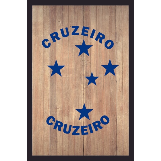 Placa Quadro Decorativo Cruzeiro Mafia Azul Zeiro maior de minas de MDF 6mm (Não empena com tempo) 20x28cm Impressão Direta 05