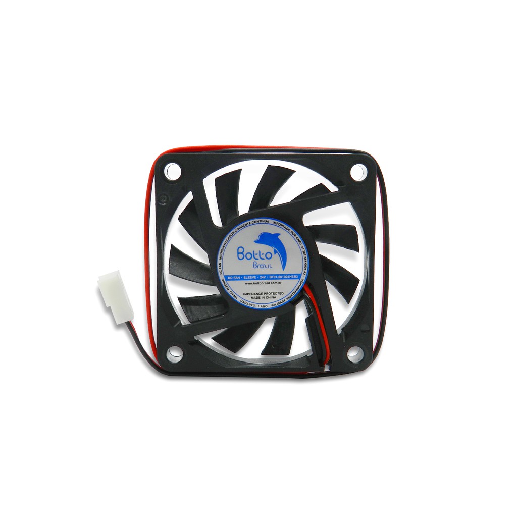 Ventoinha Cooler Micro Ventilador 60x60x10 Mm Fan 24v Dc Mini 60 mm 6 cm Sleeve - Alta Rotação HS