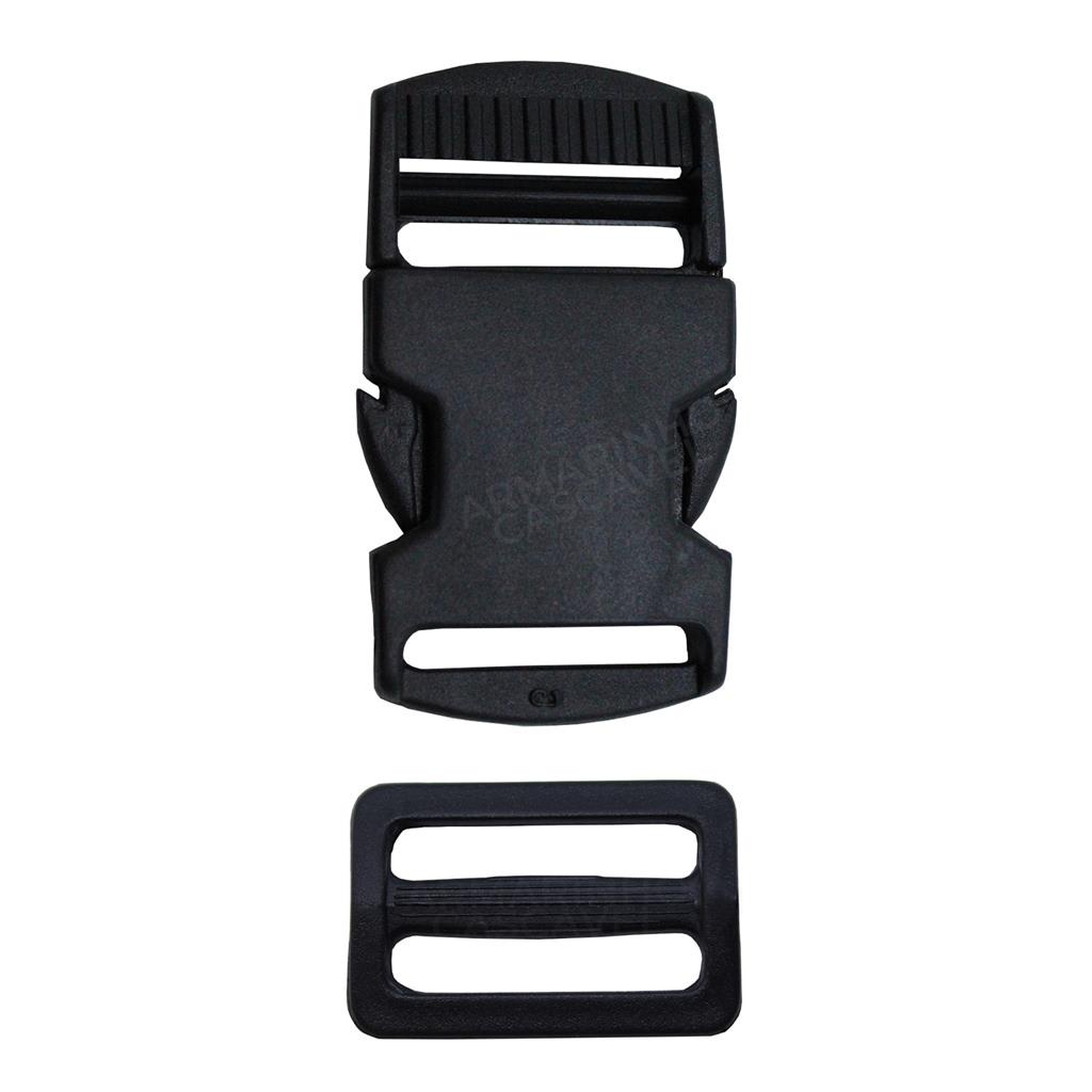 Fecho Engate Rapido E Regulador 25 Mm Plastico 6 Un Cada