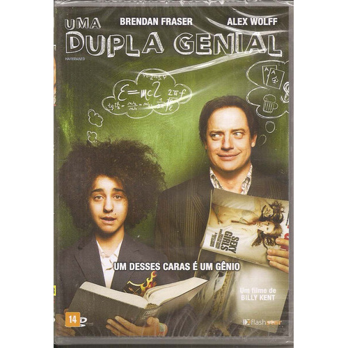 DVD Uma Dupla Genial | Brendan Fraser & Alex Wolff | Comédia Dramática Universitária | Lacrado