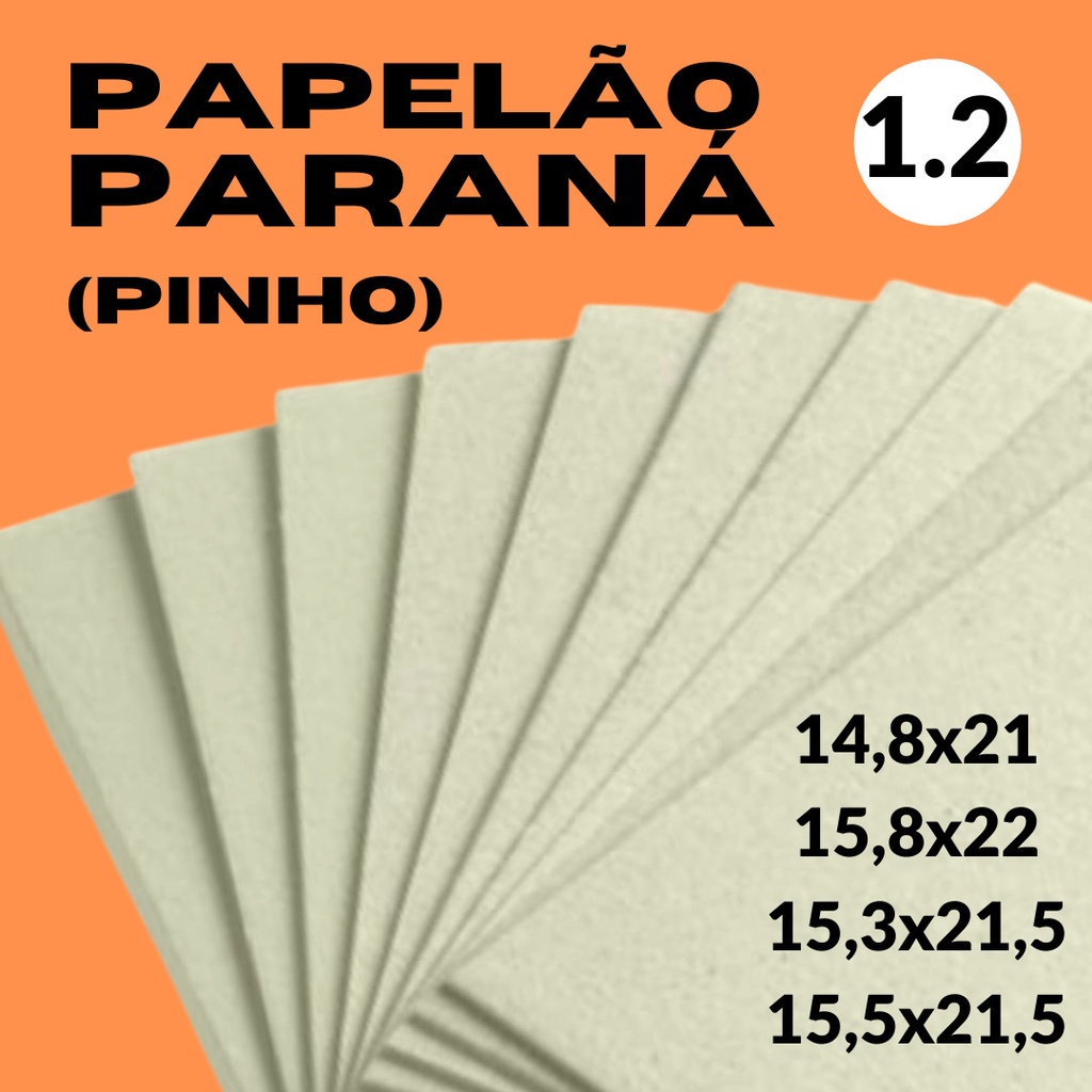 Papelão Paraná 1.2mm c/ 40 Unid (Cartão Pinho - cor Areia) 1,2 1.2 1,2mm em Oferta na Shopee