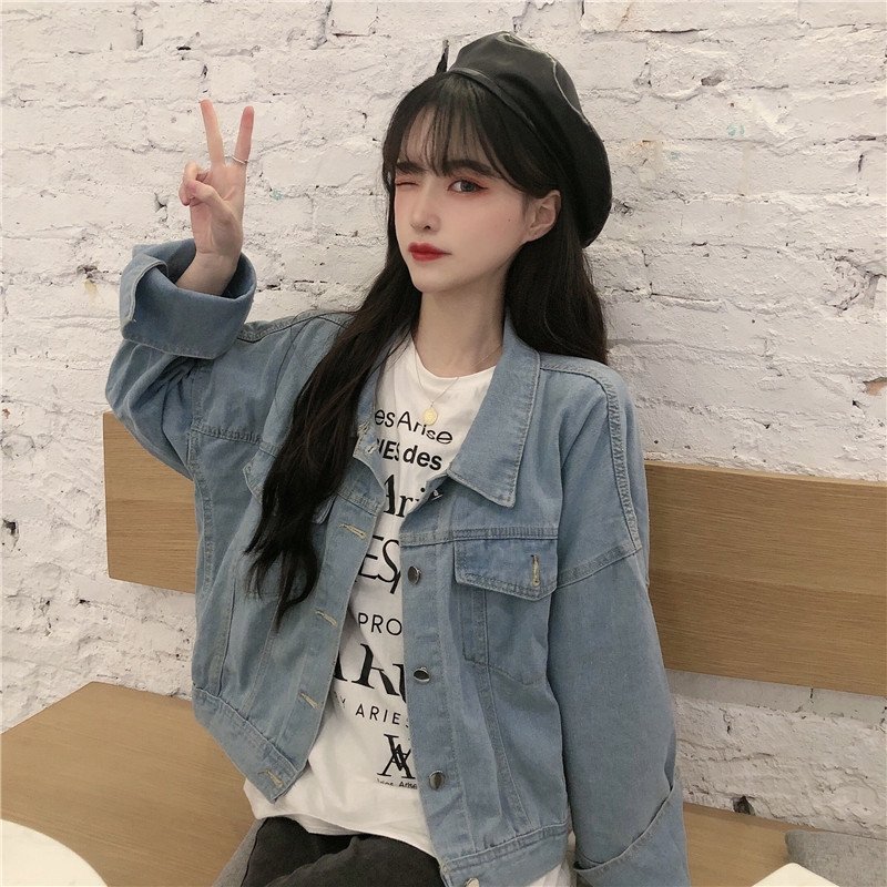 jaqueta comprida jeans feminina