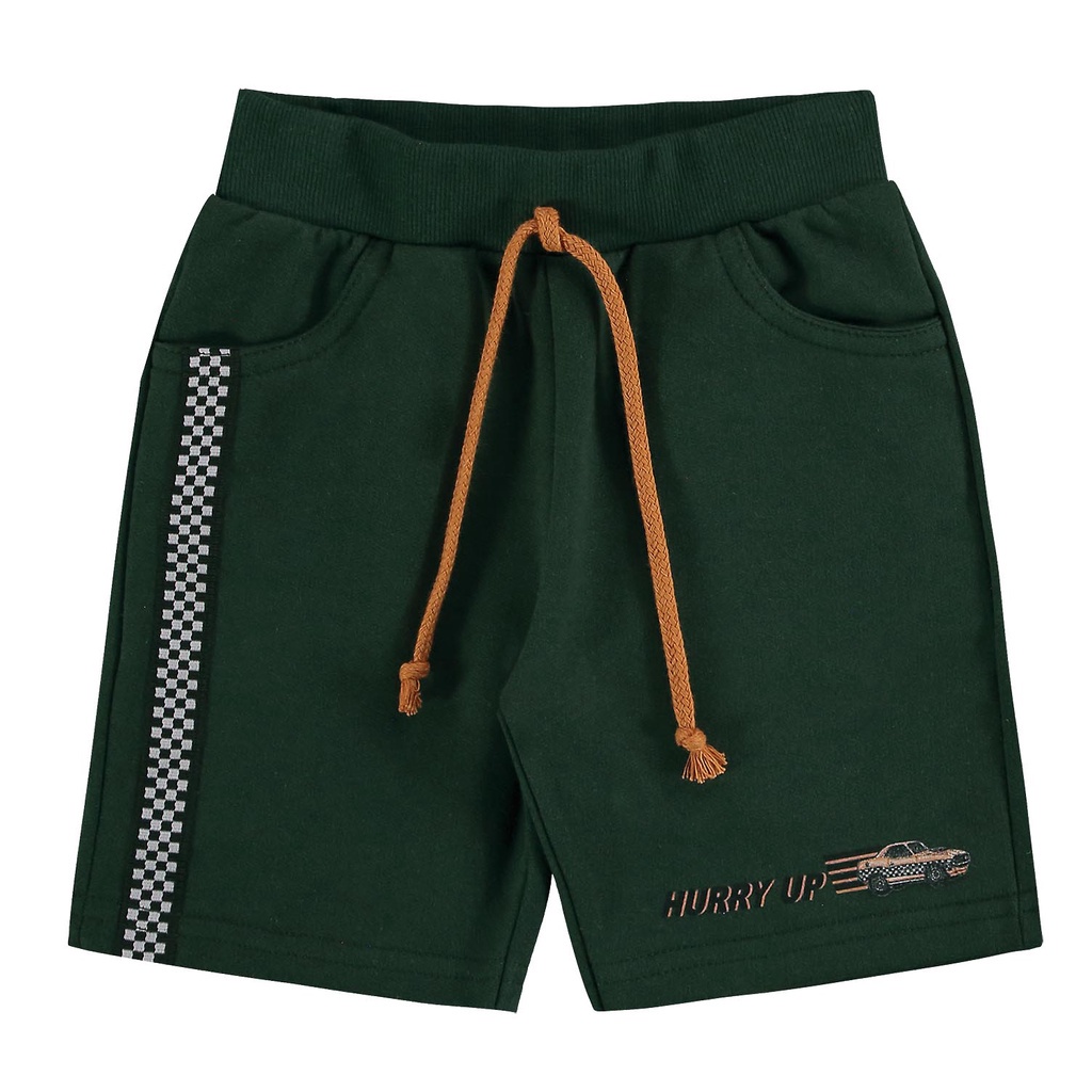 Bermuda Moletom S/ Felpa | Verde