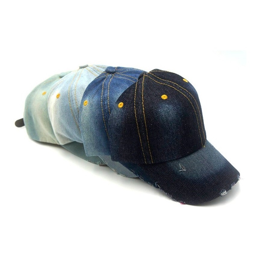 4 Boné Liso Jeans P/sublimacao Aba Curva Adulto E Infantil