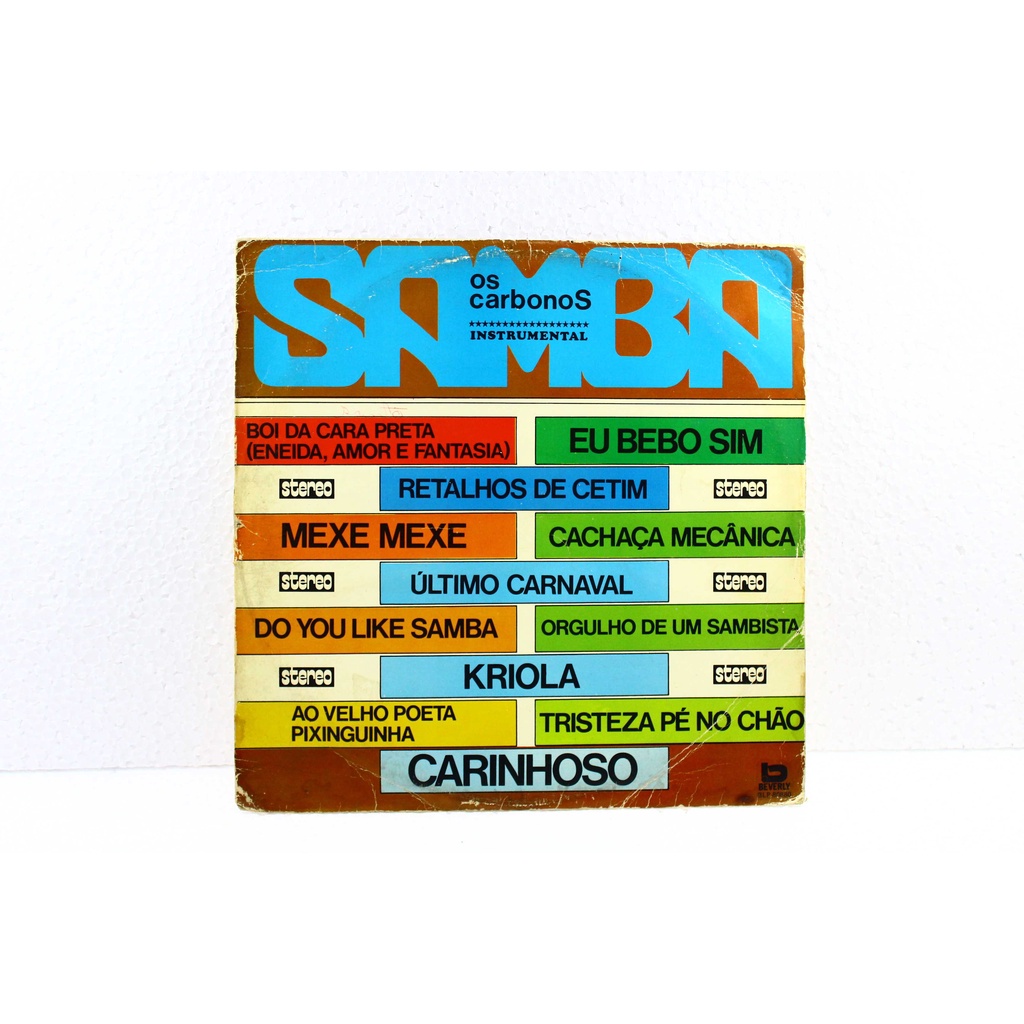 Lp Vinil - Os Carbonos - Samba Instrumental