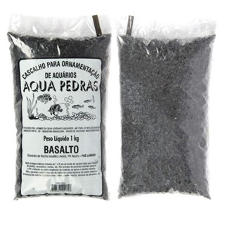 Substrato Agua Pedras Basalto Preto 1kg - n- 1 Natural uso em aquarios e decorações em Oferta na Shopee
