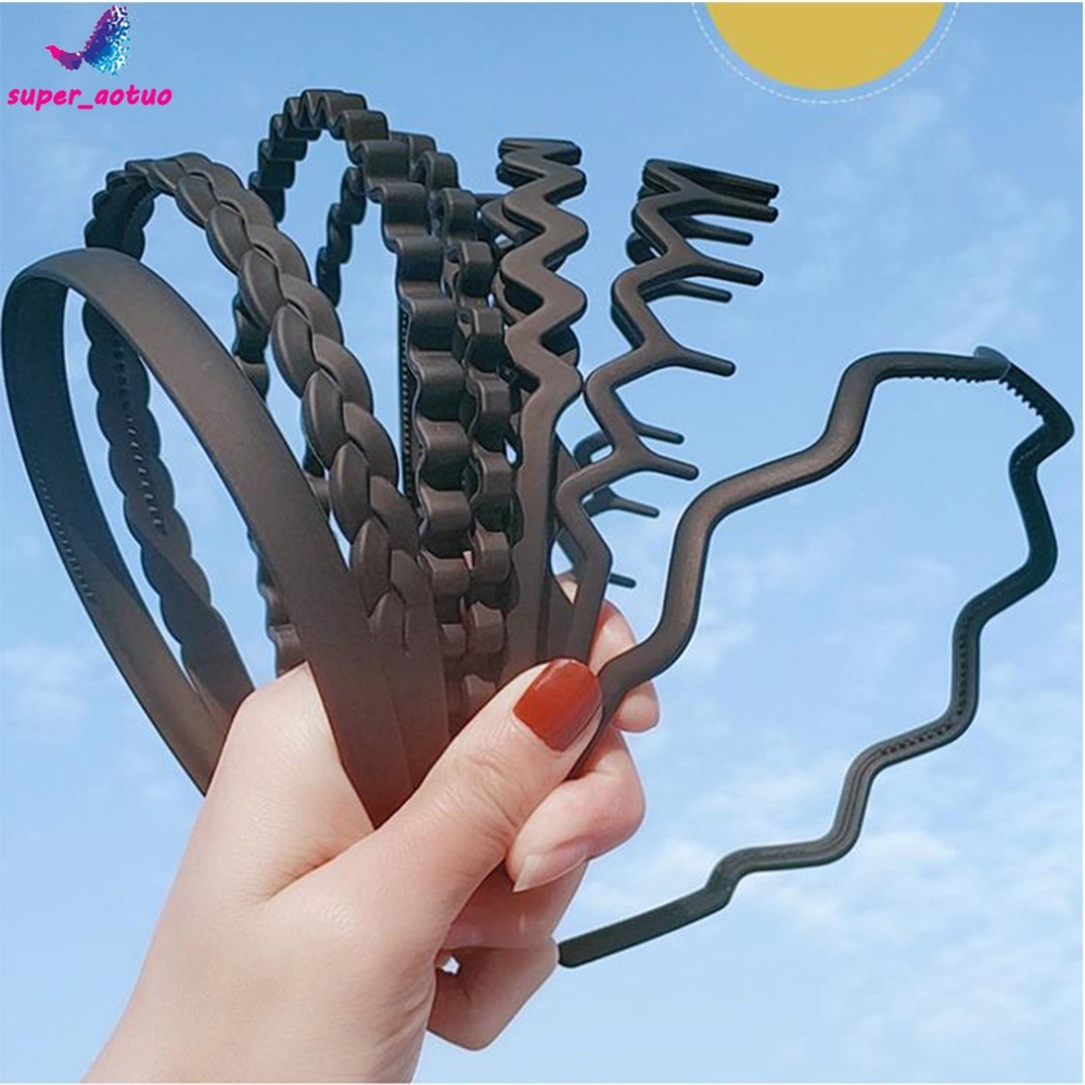 Tiara De Cabelo Fosca / Preta / Longa Para Masculino / Mulheres