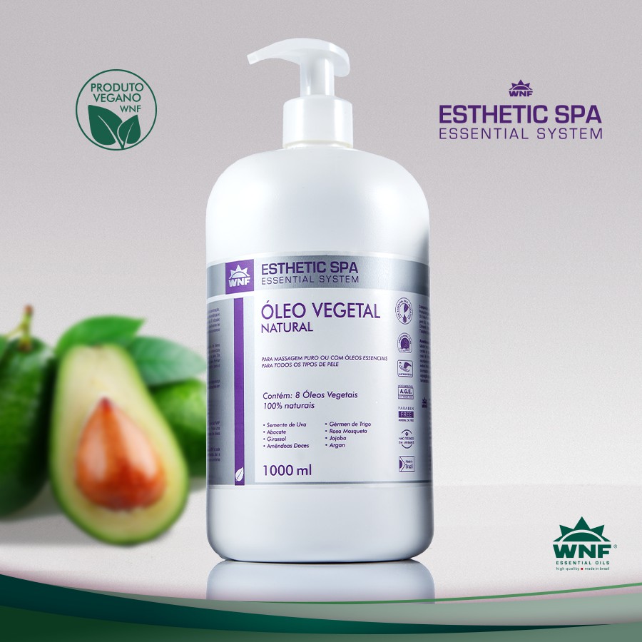 Oleo Vegetal Para Massagem Com Oleo Essencial 1l - Wnf | Shopee Brasil