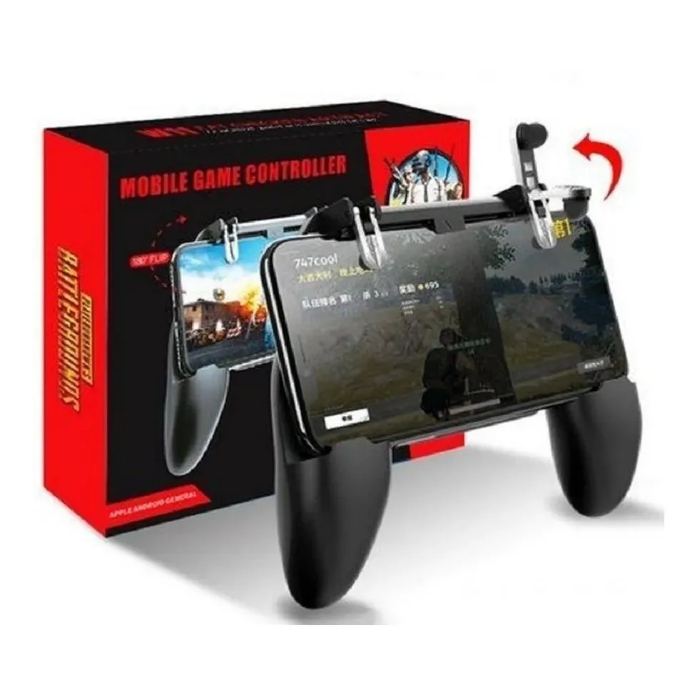 Game Pad Joystick W10 Controle R1l1 Mobile Pubg Free Fire Celular Console