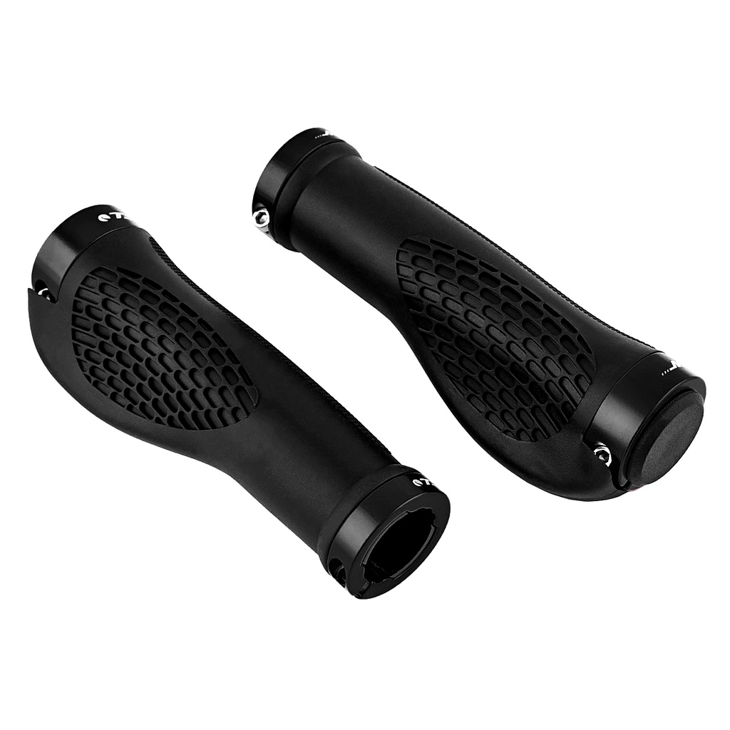 Manoplas de Guidão Duas Travas para Bicicleta Ciclismo Alumínio Anatômica Tsw