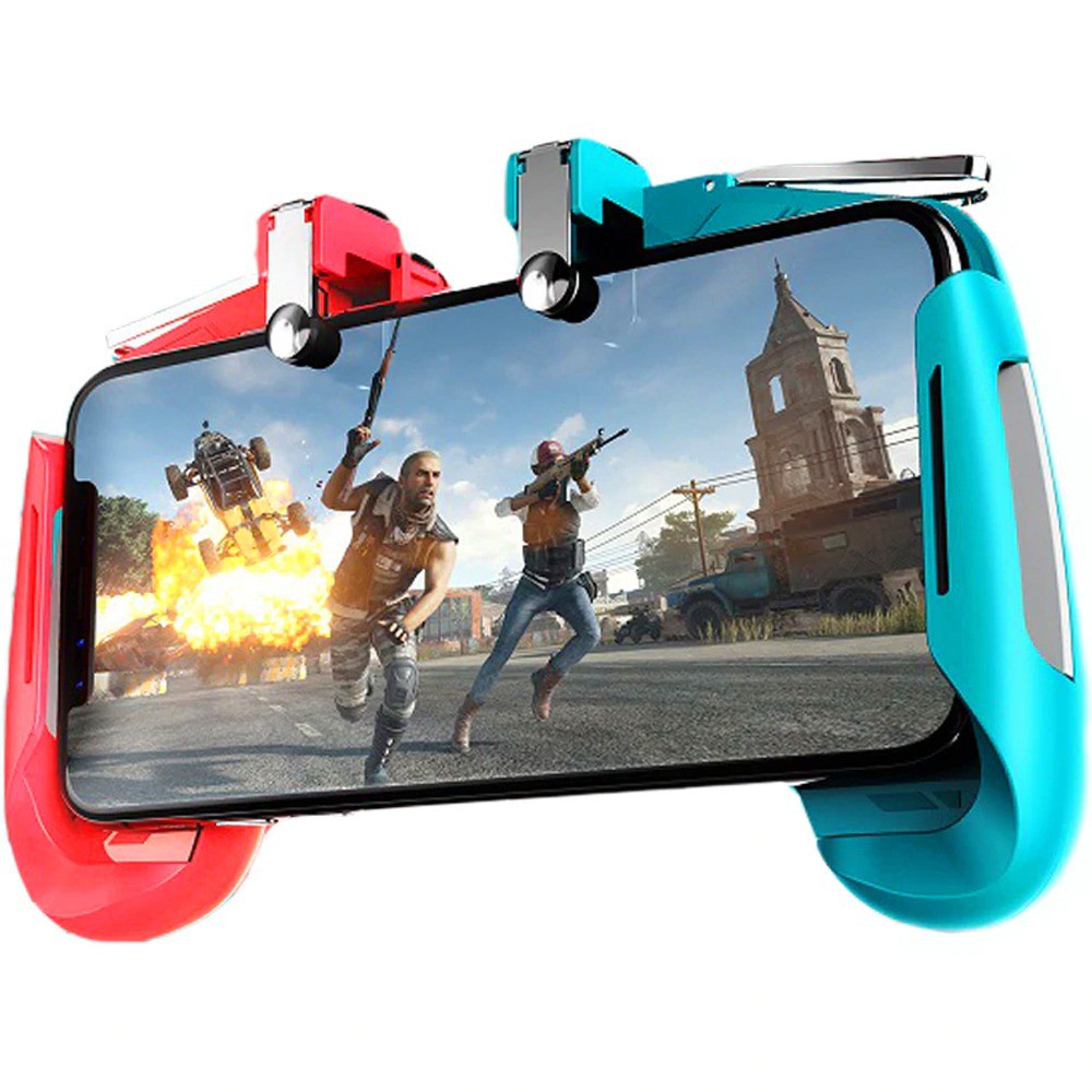 6 Gamepads com Gatilho Controle Celular Joystick Suporte Jogo Gamer Mobile