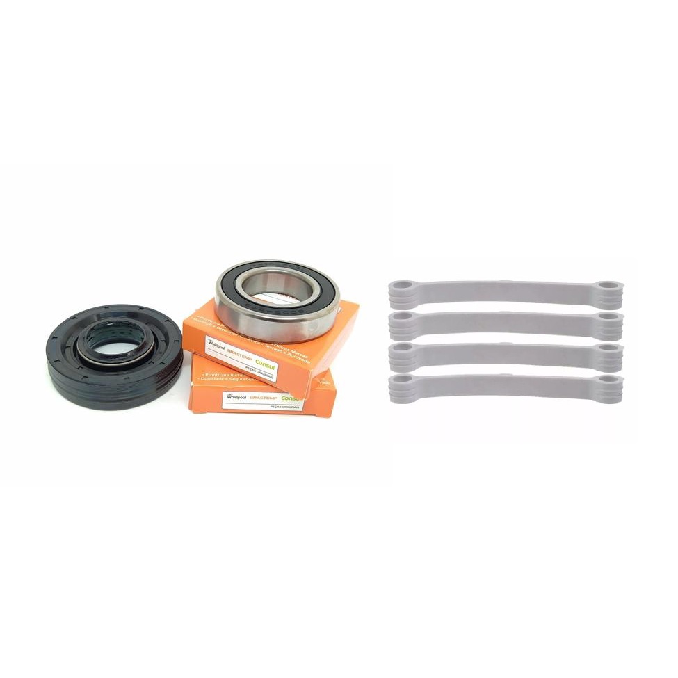 Kit Retentor E Rolamento Lavadora Consul Facilite Original + 4 Tirantes