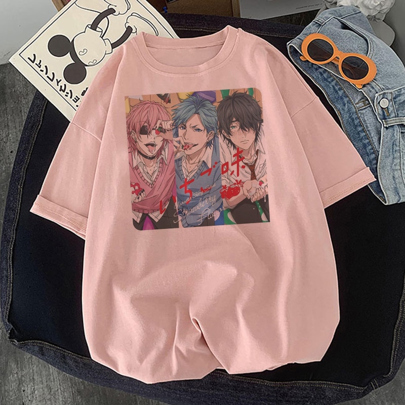 Kawaii Roupas Yarichin Clube Engracado Imprimir T Amor Anime Japones Tshirts Lgbt Streetwear Tshirts Tees Em Torno Do Pescoco Tee Shopee Brasil