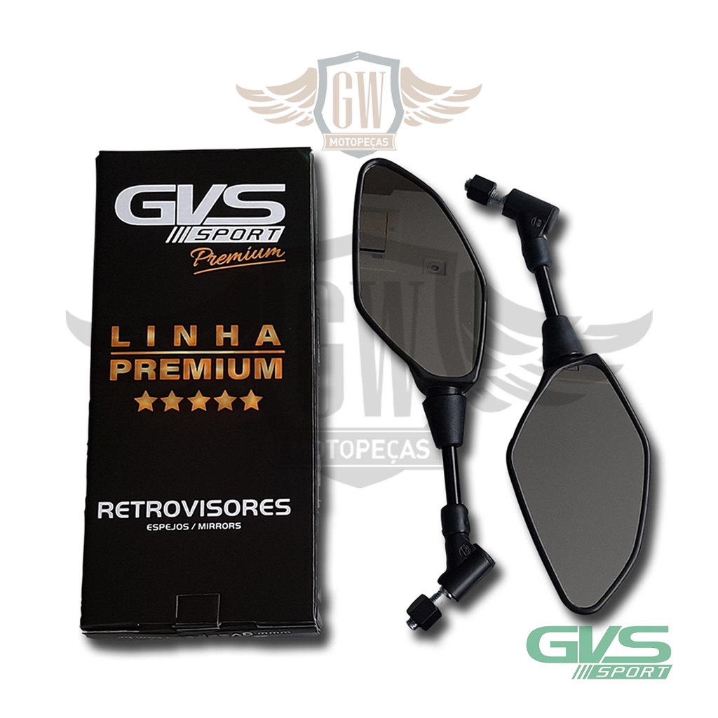 Retrovisor Gvs Mt 03 07 09 Giro 360° Honda Lente Convexa em Oferta na Shopee