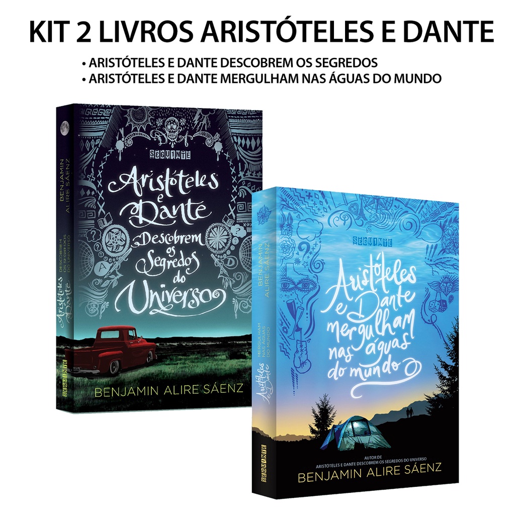 Kit 2 Livros Aristóteles e Dante Aristóteles e Dante descobrem os segredos do universo e