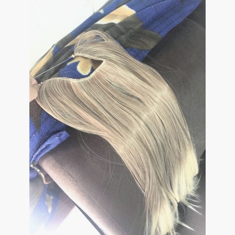 Aplique fio Invisivel Loiro 12T Bio Orgânico 60cm em Oferta na Shopee