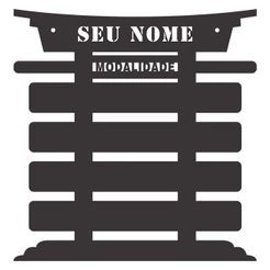 Porta Faixas Personalizado Para Artes Marciais: Judô, Jiu-jitsu, Tae-kwon-do, Karatê e etc.