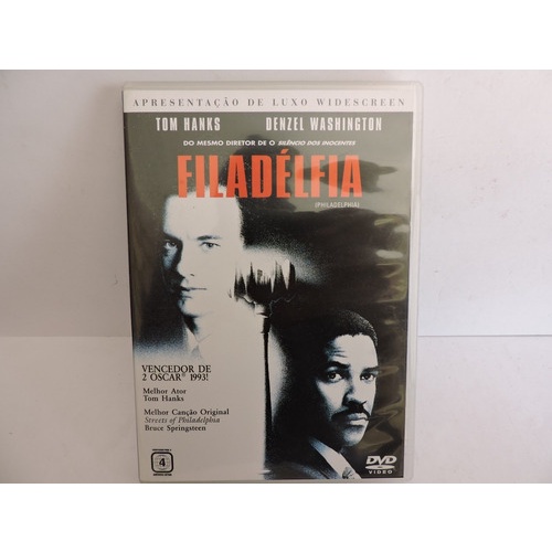 Dvd Filadélfia - Tom Hanks, Denzel Washington Usado