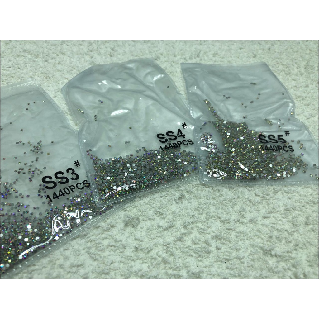 Strass Similar Swarovski Furta Cor Pacote Com 1440 Pedrinhas Decoração De Unhas em Oferta na Shopee