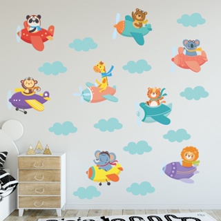 Adesivo de Parede Infantil Safari Avião Quarto Menino Bebe - 140ir em Oferta na Shopee