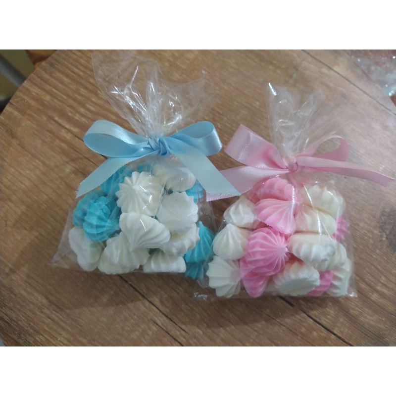 10 Saquinhos com Mini Suspiros - Lembrancinha de maternidade/chá de bebê/casamento/batizado