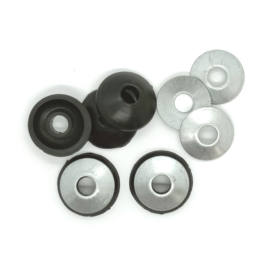 Conjunto de Vedação 1/4 (Arruela Concava Zb + Chupeta PVC) - 100 Pçs