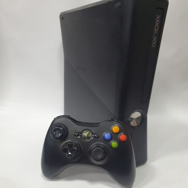 Xbox 360 Slim TRAVADO - COMPLETO - Funcionando com Garantia. Envio Rapido