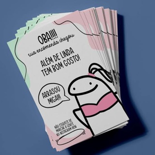 Cartões de agradecimento Mimo para Clientes Cartão Flork Personalizado em Oferta na Shopee