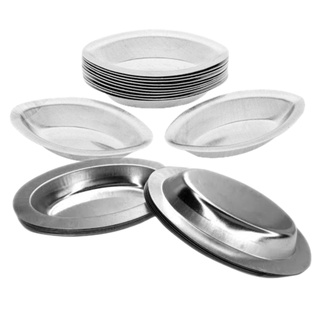 Kit 24 Forma de Barquete em Aço Folha Flander forminhas pequenas