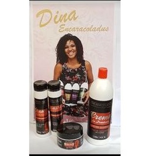 Kit Manutenção Encaracoladus, Shampoo, Condicionado, Creme De Pentear E Hidratação (uva, Jaborandi, Amêndoas, Coco)